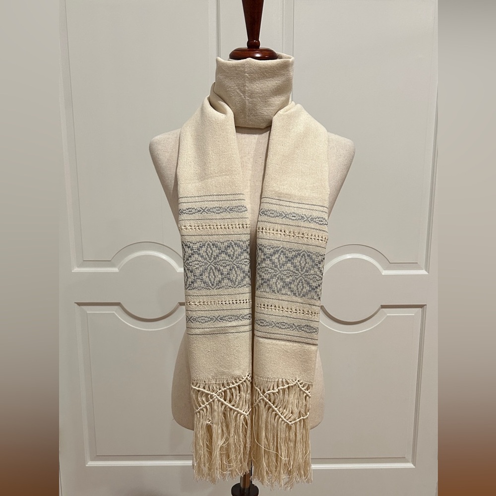 Cotton and Silk Traditional Mexican rebozo from Oaxaca. Mexican shawl, Handloom! - Picture 7 of 11